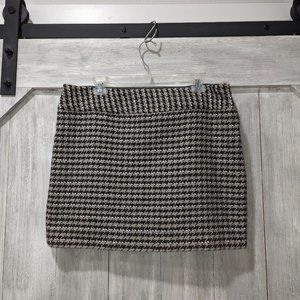 THE LIMITED Plaid Mini Skirt - Black, Brown and Grey Size 12